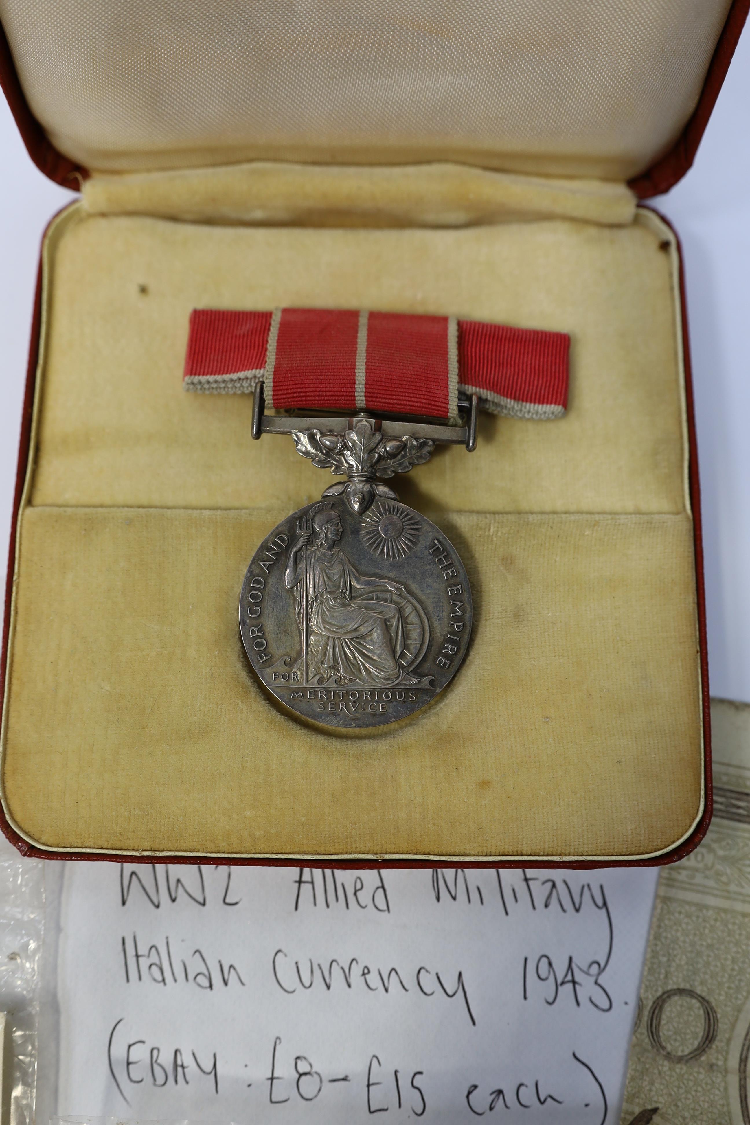 An ERII medal group awarded to SGT. Bertha Barke W.R.A.F. comprising; a General Service Medal with bar for Arabian Peninsula, a Long Service and Good Conduct Medal and a cased British Empire Medal for Meritorious Service